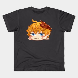 chibi tartaglia genshin fanart Kids T-Shirt